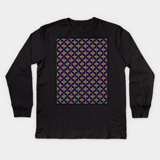 Church Window Pattern Kids Long Sleeve T-Shirt